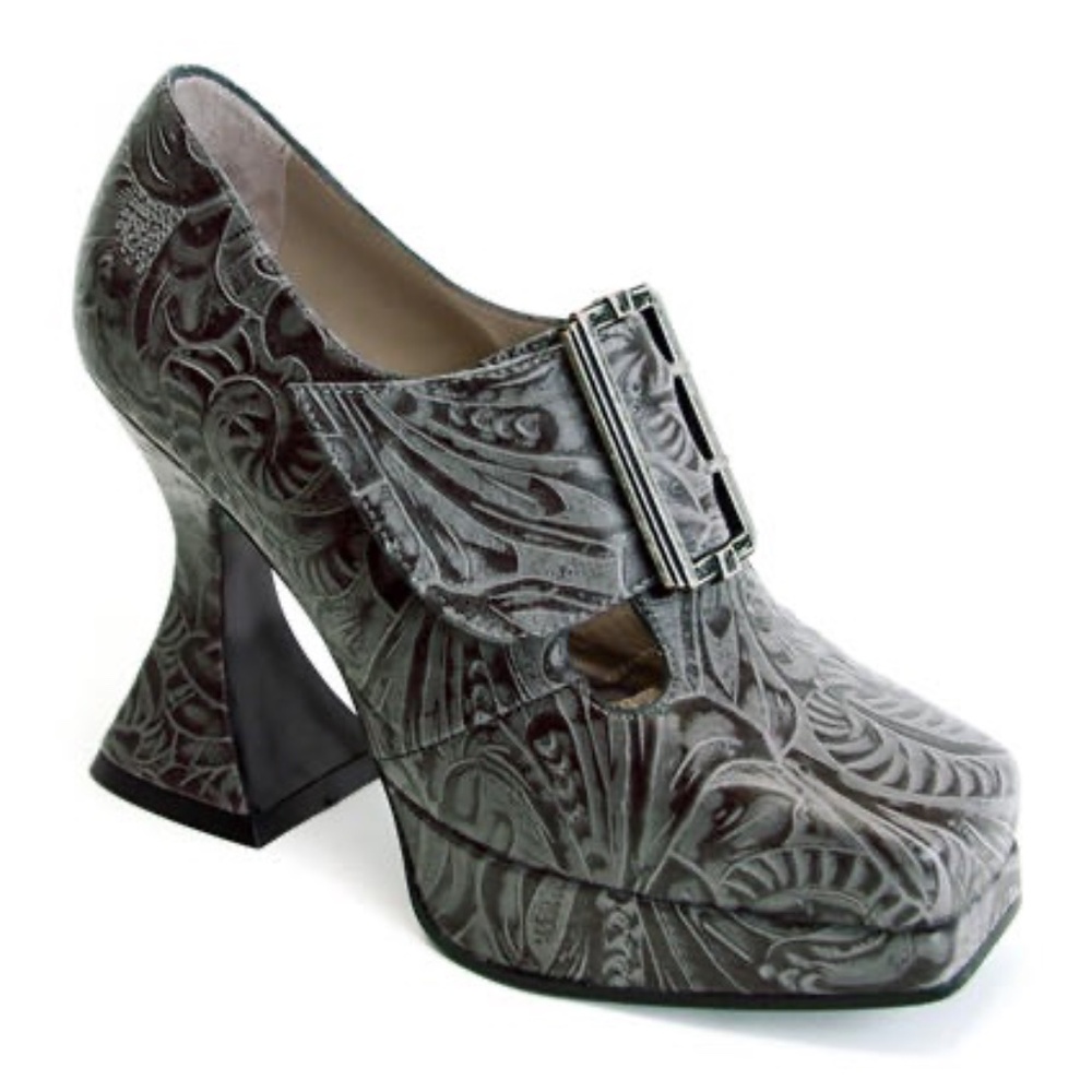 Fluevog Munsters Original - Gray Embossed